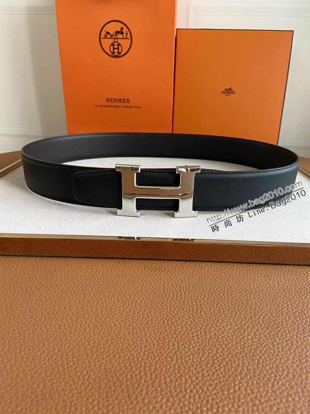 HERMES男士皮帶 愛馬仕H搭扣小牛皮腰帶  jjp1650